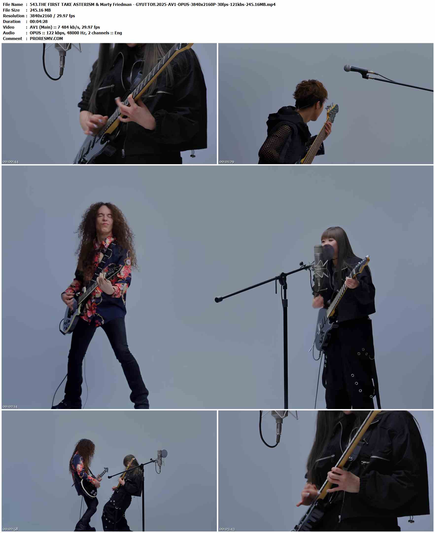 543.THE FIRST TAKE ASTERISM & Marty Friedman - GYUTTO!!.2025-AV1-OPUS-3840x2160P-30fps-121kbs-245.16MB官方MV_高清MV